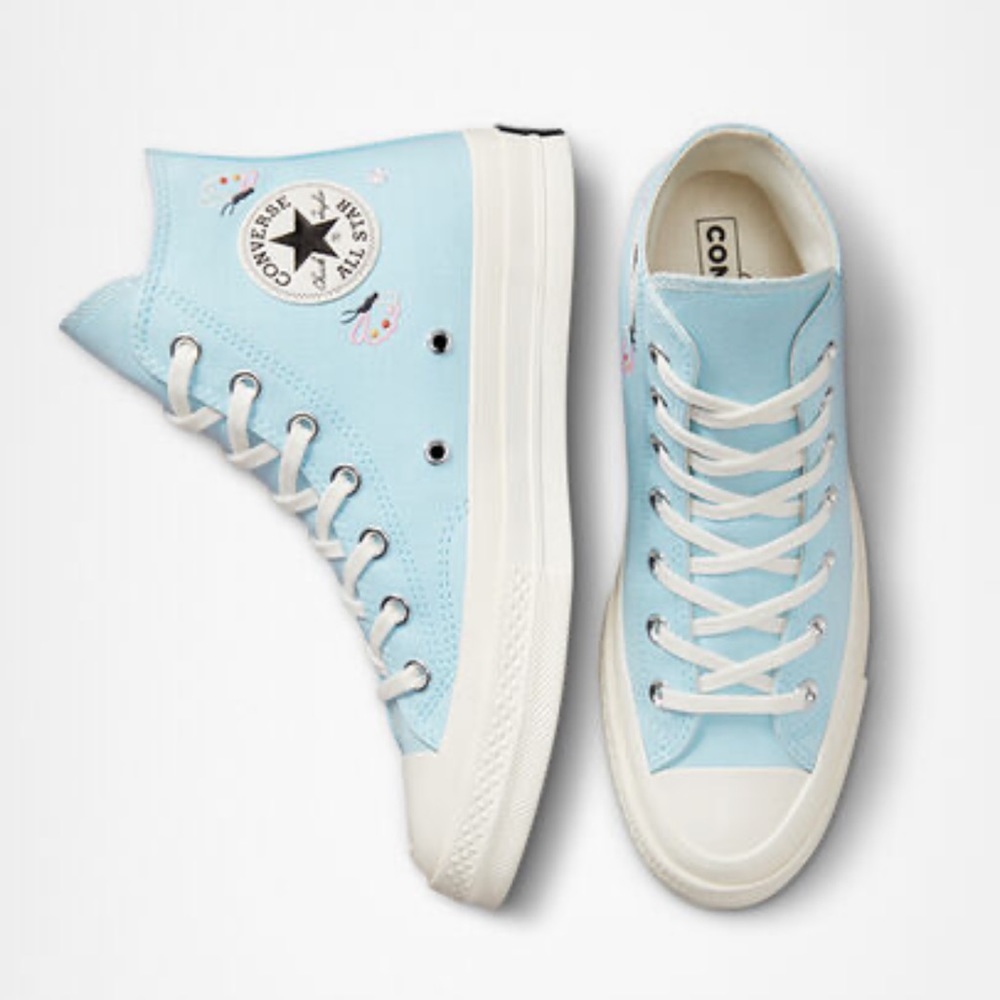 Light Blue Converse - Picture 3 of 8